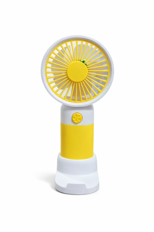 Portable Mini Fan with Yellow Design
